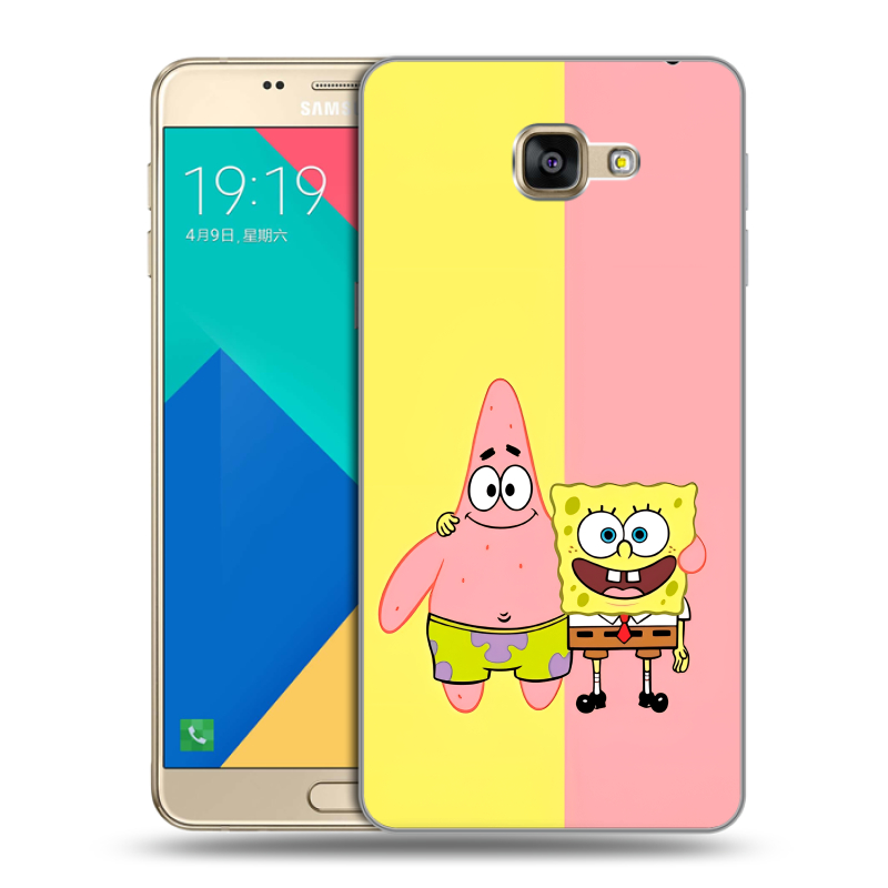 Силиконовый чехол на Samsung Galaxy A9 с принтом Спанч боб Спанчбоб Силиконовый чехол на Samsung Galaxy A9 с принтом Спанч боб Спанчбоб