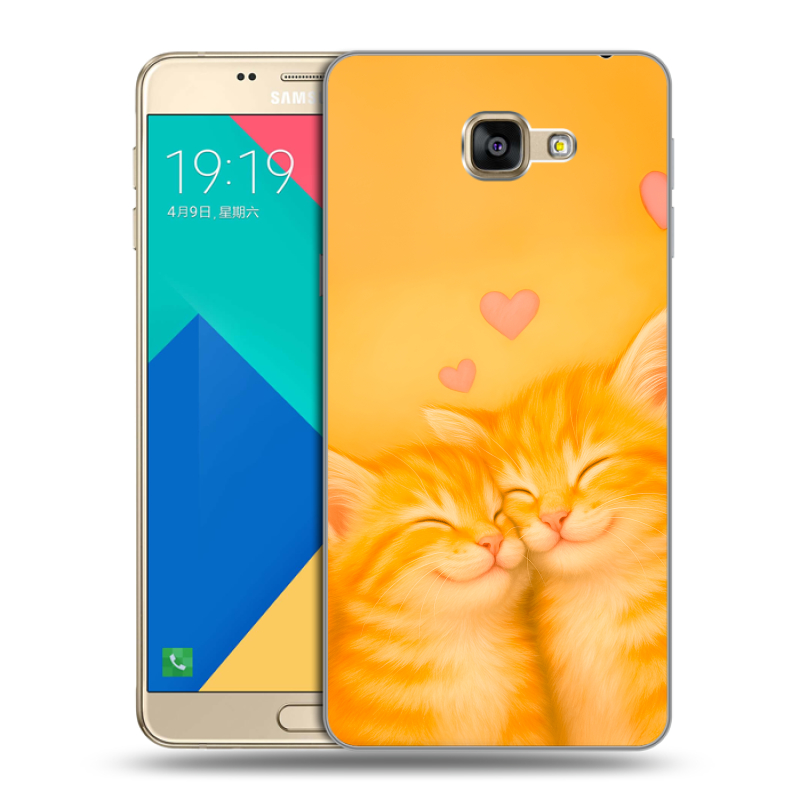 Силиконовый чехол на Samsung Galaxy A9 с принтом Милые котята Силиконовый чехол на Samsung Galaxy A9 с принтом Милые котята