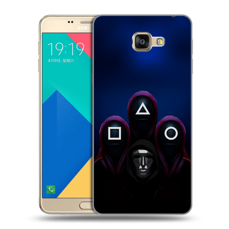 Силиконовый чехол на Samsung Galaxy A9 с принтом Игра Кальмара Силиконовый чехол на Samsung Galaxy A9 с принтом Игра Кальмара