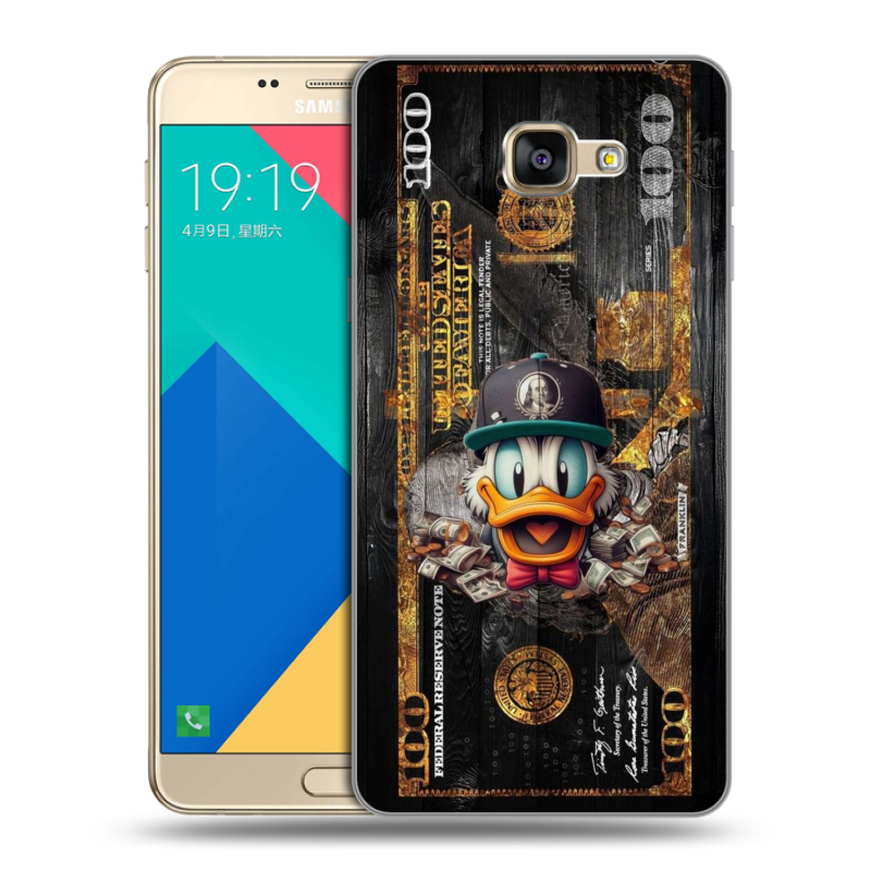 Силиконовый чехол на Samsung Galaxy A9 с принтом Дональд Дак Доллар Силиконовый чехол на Samsung Galaxy A9 с принтом Дональд Дак Доллар