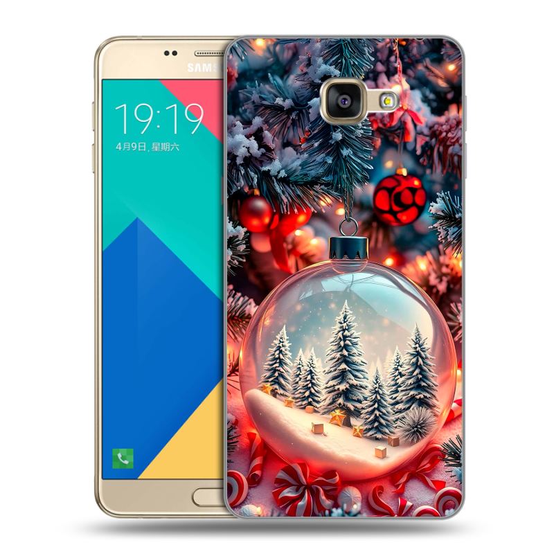 Силиконовый чехол на Samsung Galaxy A9 с принтом Новый год Силиконовый чехол на Samsung Galaxy A9 с принтом Новый год