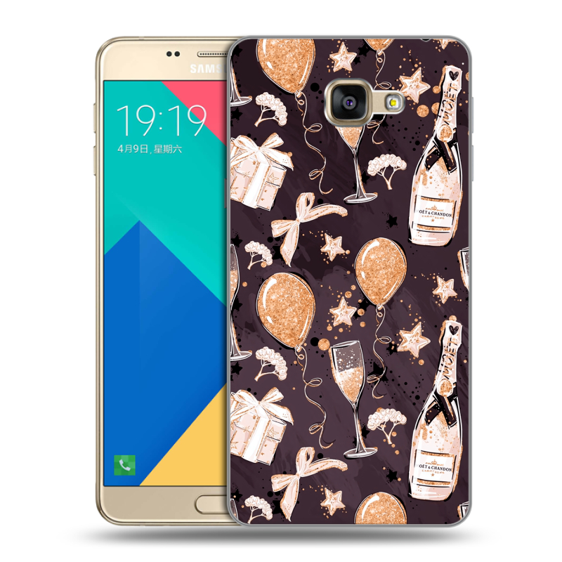 Силиконовый чехол на Samsung Galaxy A9 с принтом Новый год Силиконовый чехол на Samsung Galaxy A9 с принтом Новый год
