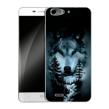 Силиконовый чехол на ZTE Blade L4 с принтом Лесной волк Силиконовый чехол на ZTE Blade L4 с принтом Лесной волк