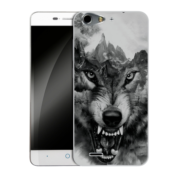 Силиконовый чехол на ZTE Blade L4 с принтом Волк Силиконовый чехол на ZTE Blade L4 с принтом Волк