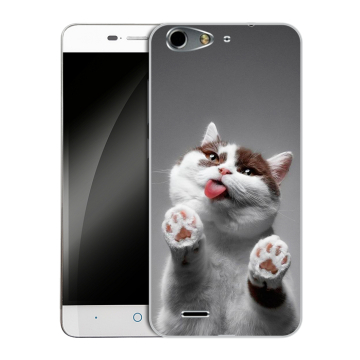 Силиконовый чехол на ZTE Blade L4 с принтом Коты Силиконовый чехол на ZTE Blade L4 с принтом Коты