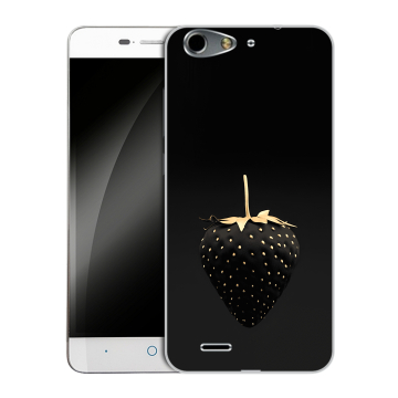 Силиконовый чехол на ZTE Blade L4 с принтом Черная клубника Силиконовый чехол на ZTE Blade L4 с принтом Черная клубника