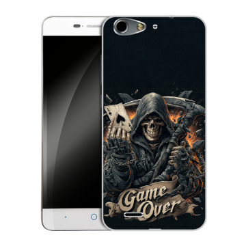 Силиконовый чехол на ZTE Blade L4 с принтом Скелет карты Силиконовый чехол на ZTE Blade L4 с принтом Скелет карты