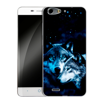 Силиконовый чехол на ZTE Blade L4 с принтом Волки Силиконовый чехол на ZTE Blade L4 с принтом Волки