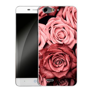 Силиконовый чехол на ZTE Blade L4 с принтом Цветы розы Силиконовый чехол на ZTE Blade L4 с принтом Цветы розы