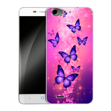Силиконовый чехол на ZTE Blade L4 с принтом Бабочки