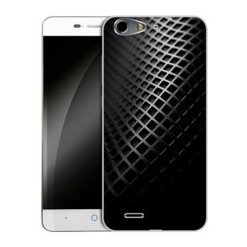 Силиконовый чехол на ZTE Blade L4 с принтом Текстура металла