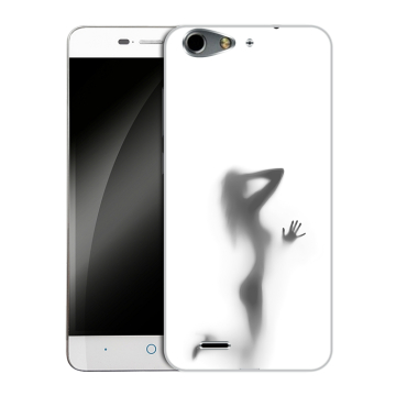 Силиконовый чехол на ZTE Blade L4 с принтом Силуэт
