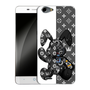 Силиконовый чехол на ZTE Blade L4 с принтом Луи робот