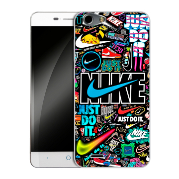 Силиконовый чехол на ZTE Blade L4 с принтом найк nike черный Силиконовый чехол на ZTE Blade L4 с принтом найк nike черный