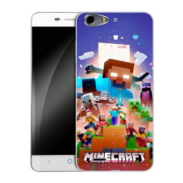 Силиконовый чехол на ZTE Blade L4 с принтом Майнкрафт Minecraft Силиконовый чехол на ZTE Blade L4 с принтом Майнкрафт Minecraft