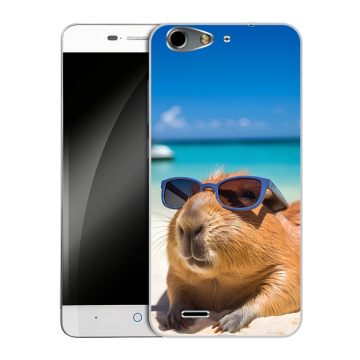 Силиконовый чехол на ZTE Blade L4 с принтом Капибара