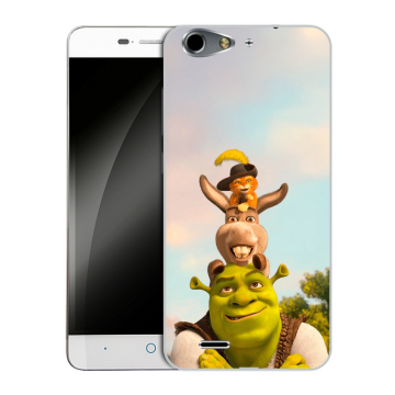 Силиконовый чехол на ZTE Blade L4 с принтом Шрек Shrek