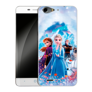 Силиконовый чехол на ZTE Blade L4 с принтом Холодное сердце Frozen