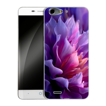 Силиконовый чехол на ZTE Blade L4 с принтом женский цветы