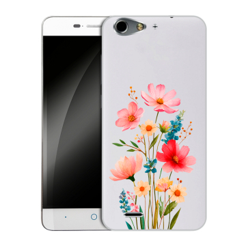 Силиконовый чехол на ZTE Blade L4 с принтом Цветы