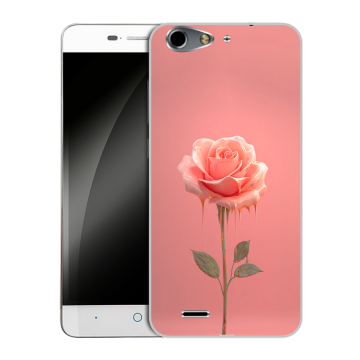 Силиконовый чехол на ZTE Blade L4 с принтом Розовая роза