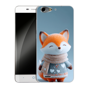 Силиконовый чехол на ZTE Blade L4 с принтом Лиса