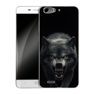 Силиконовый чехол на ZTE Blade L4 с принтом Волк