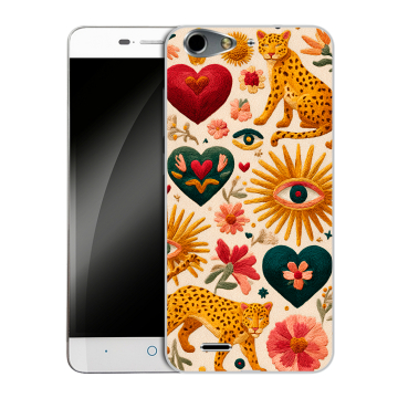 Силиконовый чехол на ZTE Blade L4 с принтом Модный принт