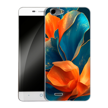 Силиконовый чехол на ZTE Blade L4 с принтом Цветы