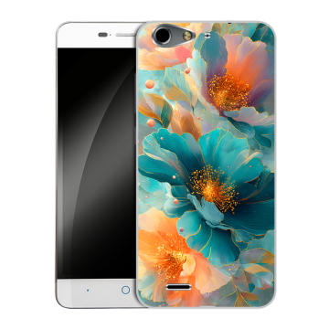 Силиконовый чехол на ZTE Blade L4 с принтом Цветы
