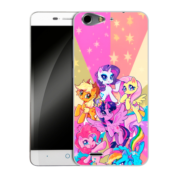 Силиконовый чехол на ZTE Blade L4 с принтом My little pony Дружба чудо