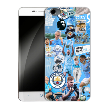 Силиконовый чехол на ZTE Blade L4 с принтом Man City Манчестер Сити