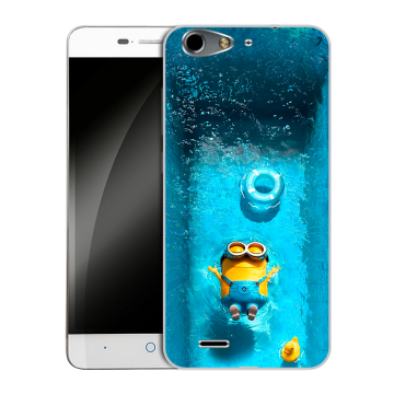 Силиконовый чехол на ZTE Blade L4 с принтом Миньоны Силиконовый чехол на ZTE Blade L4 с принтом Миньоны