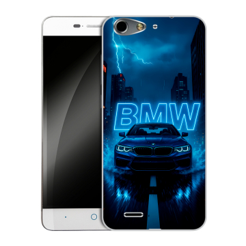 Силиконовый чехол на ZTE Blade L4 с принтом BMW БМВ