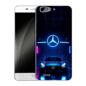 Силиконовый чехол на ZTE Blade L4 с принтом Mercedes Мерседес