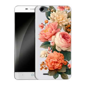 Силиконовый чехол на ZTE Blade L4 с принтом цветы