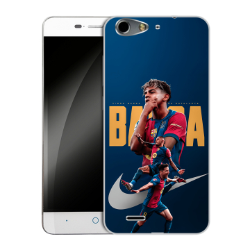 Силиконовый чехол на ZTE Blade L4 с принтом Барселона Barca Yamal 