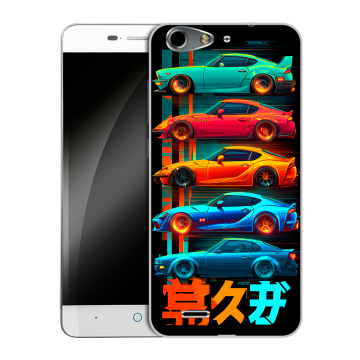 Силиконовый чехол на ZTE Blade L4 с принтом машины тачки