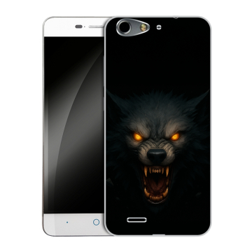 Силиконовый чехол на ZTE Blade L4 с принтом Волк