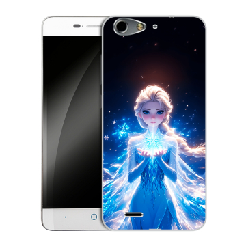 Силиконовый чехол на ZTE Blade L4 с принтом Холодное сердце Frozen