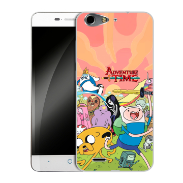 Силиконовый чехол на ZTE Blade L4 с принтом Adventure time Время приключений