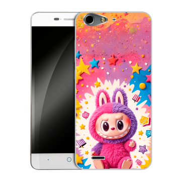Силиконовый чехол на ZTE Blade L4 с принтом Labubu Лабубу