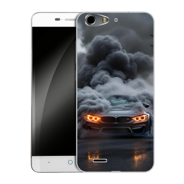 Силиконовый чехол на ZTE Blade L4 с принтом BMW БМВ Силиконовый чехол на ZTE Blade L4 с принтом BMW БМВ