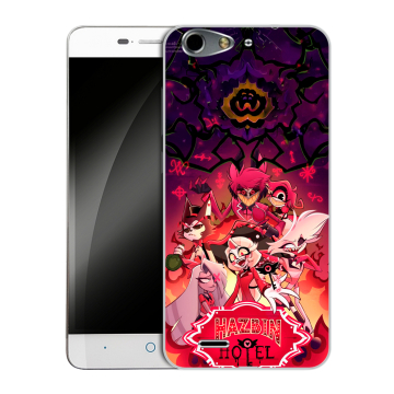 Силиконовый чехол на ZTE Blade L4 с принтом Hazbin Hotel Отель Хазбин