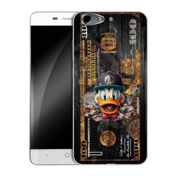 Силиконовый чехол на ZTE Blade L4 с принтом Дональд Дак Доллар