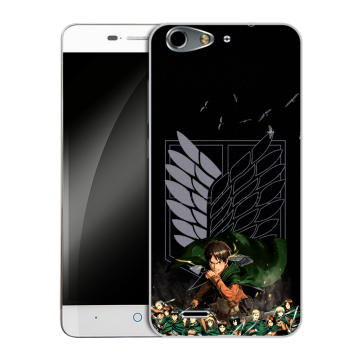 Силиконовый чехол на ZTE Blade L4 с принтом Атака титанов