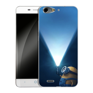Силиконовый чехол на ZTE Blade L4 с принтом Миньоны