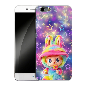 Силиконовый чехол на ZTE Blade L4 с принтом Labubu Лабубу