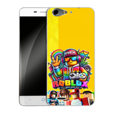 Силиконовый чехол на ZTE Blade L4 с принтом Roblox Роблокс