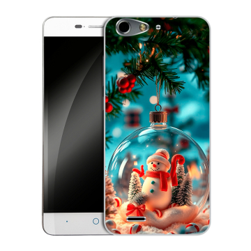 Силиконовый чехол на ZTE Blade L4 с принтом Новый год